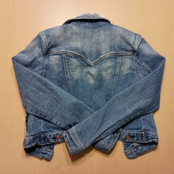 American Rag Denim Jean Cropped Jacket Size Small - Picture 6 of 9